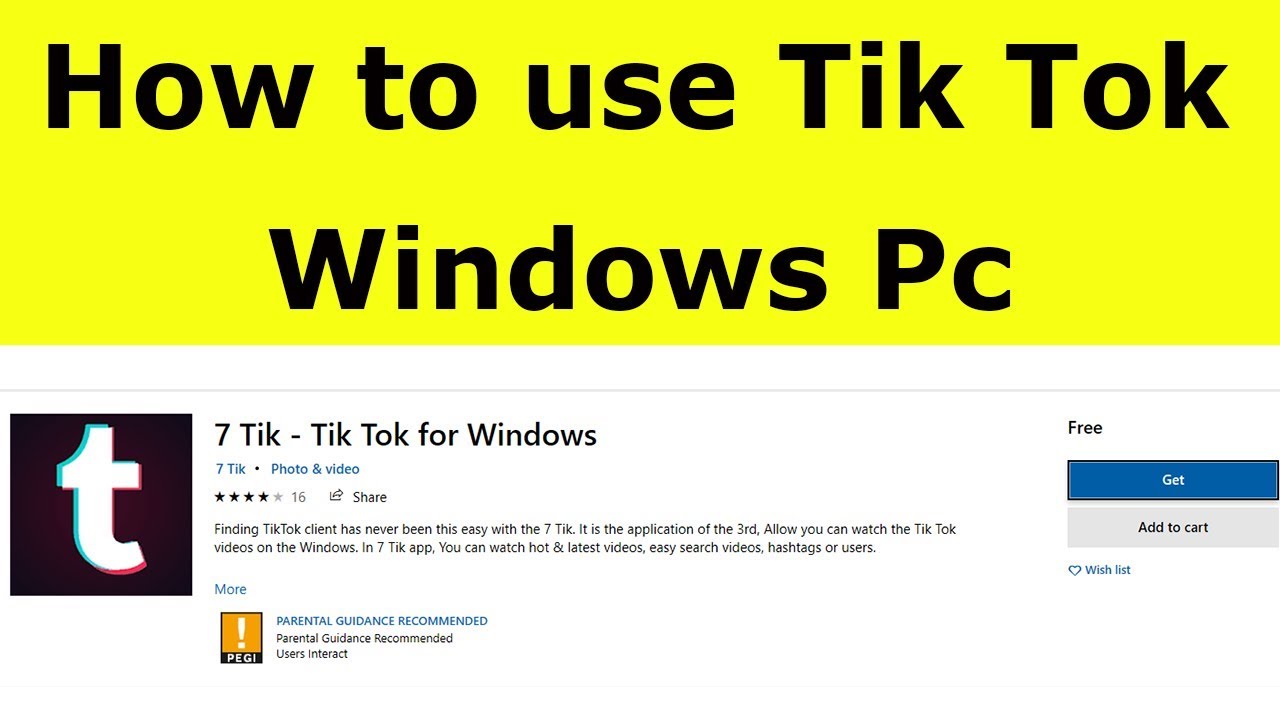 tiktok apps for windows10 pc